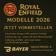Jetzt reservieren! Royal Enfield Modelle 2026 vorbestellen