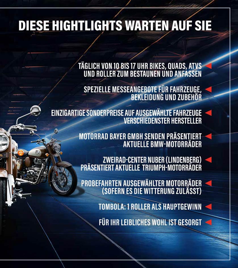Hausmesse MOTORRAD BAYER in Niederrieden 2026
