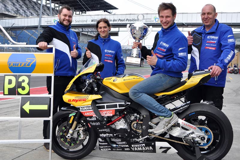 Marvin Fritz mit Team - Rennen 1 auf dem Lausitzring - Pos. 3