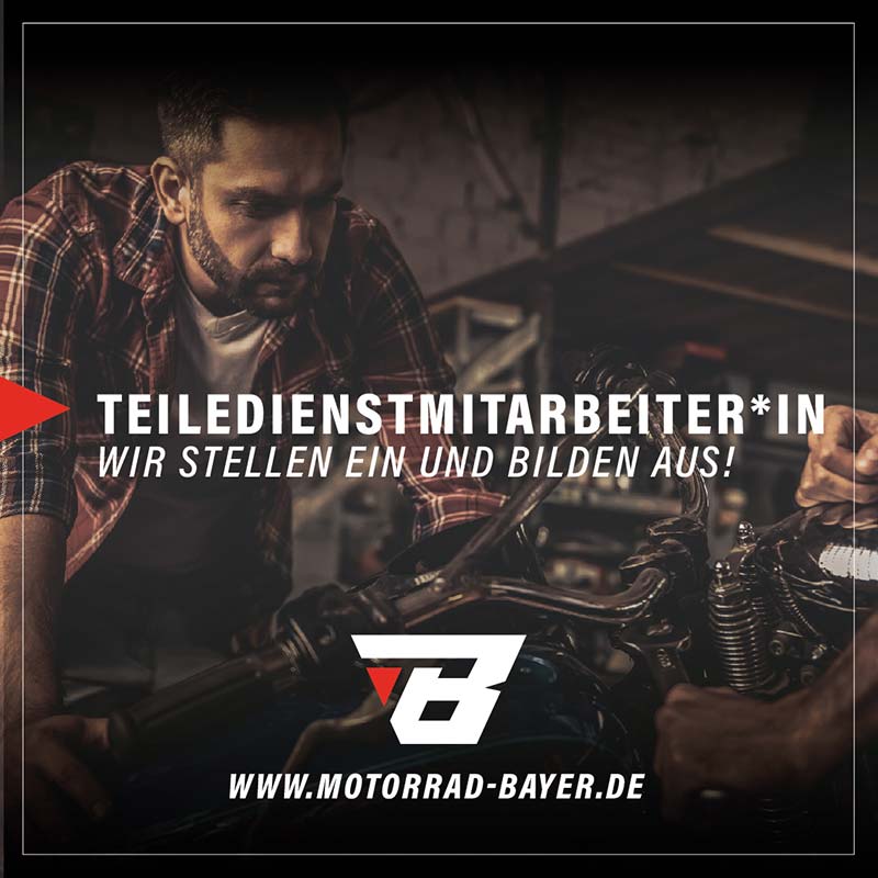 Stellenangebot Teiledienstmitarbeiter/in Motorrad Bayer Niederrieden